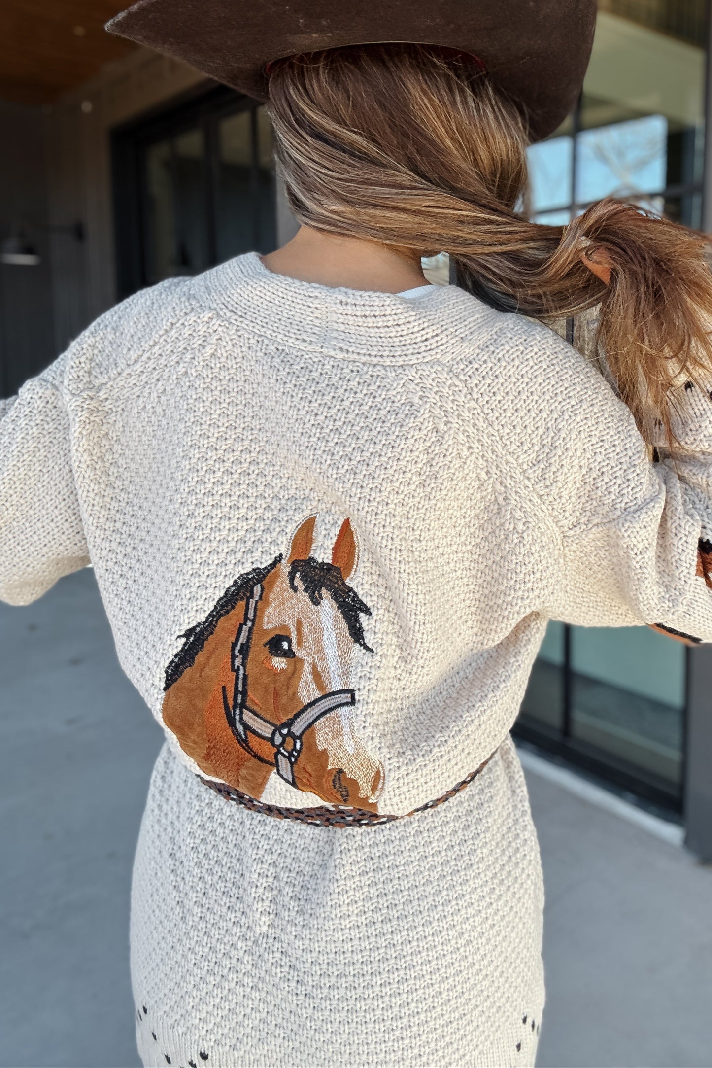Hanna Horse Cardigan Wrap
