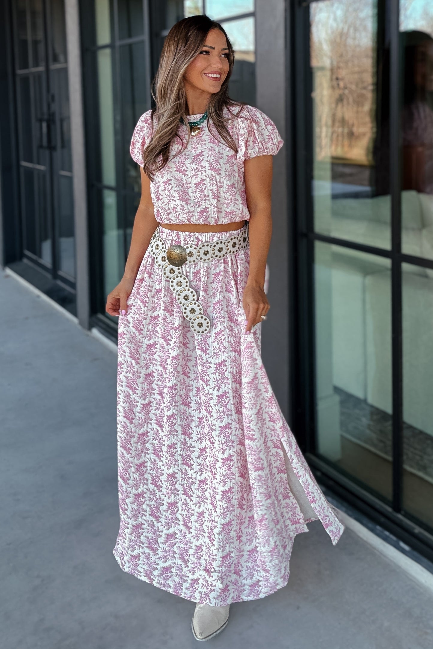 Tessa Pink Floral Top