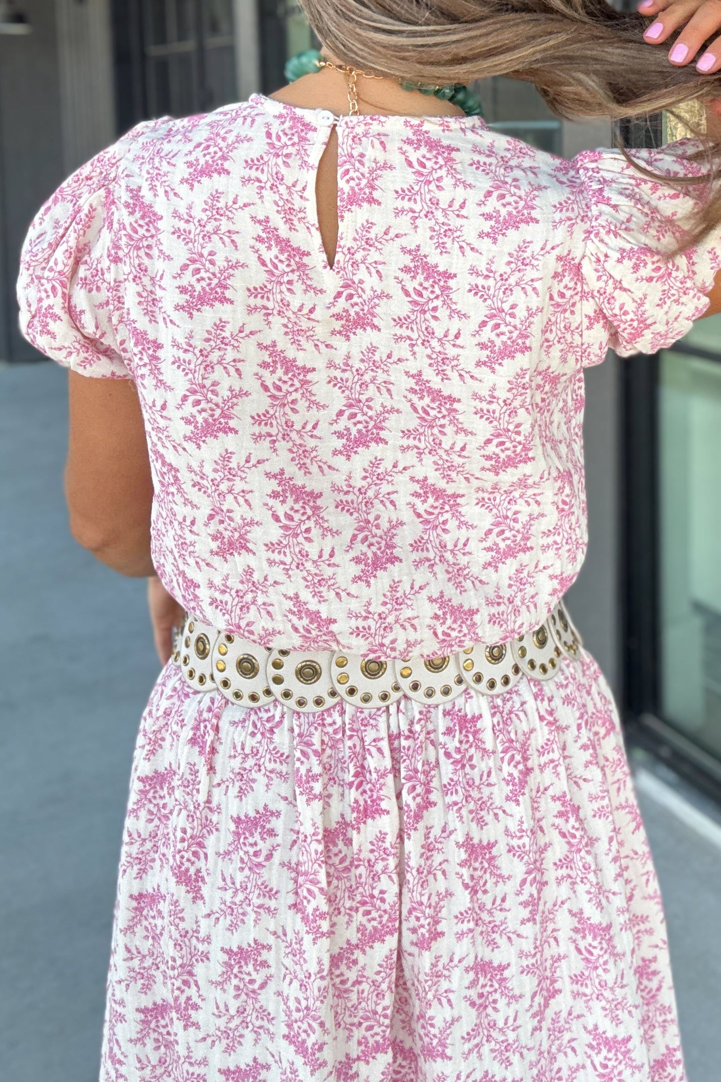 Tessa Pink Floral Top
