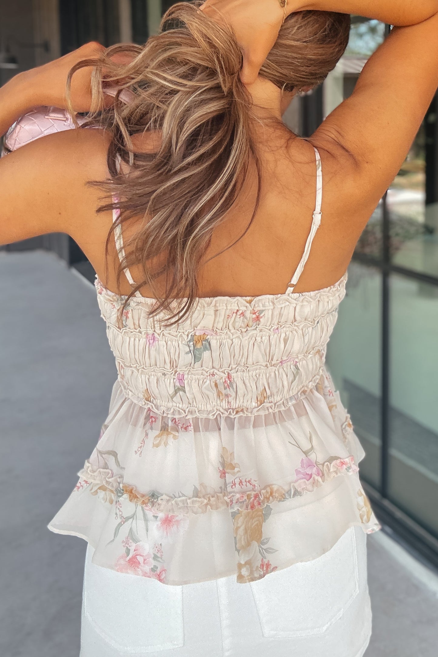 Logan Sheer Floral Tank