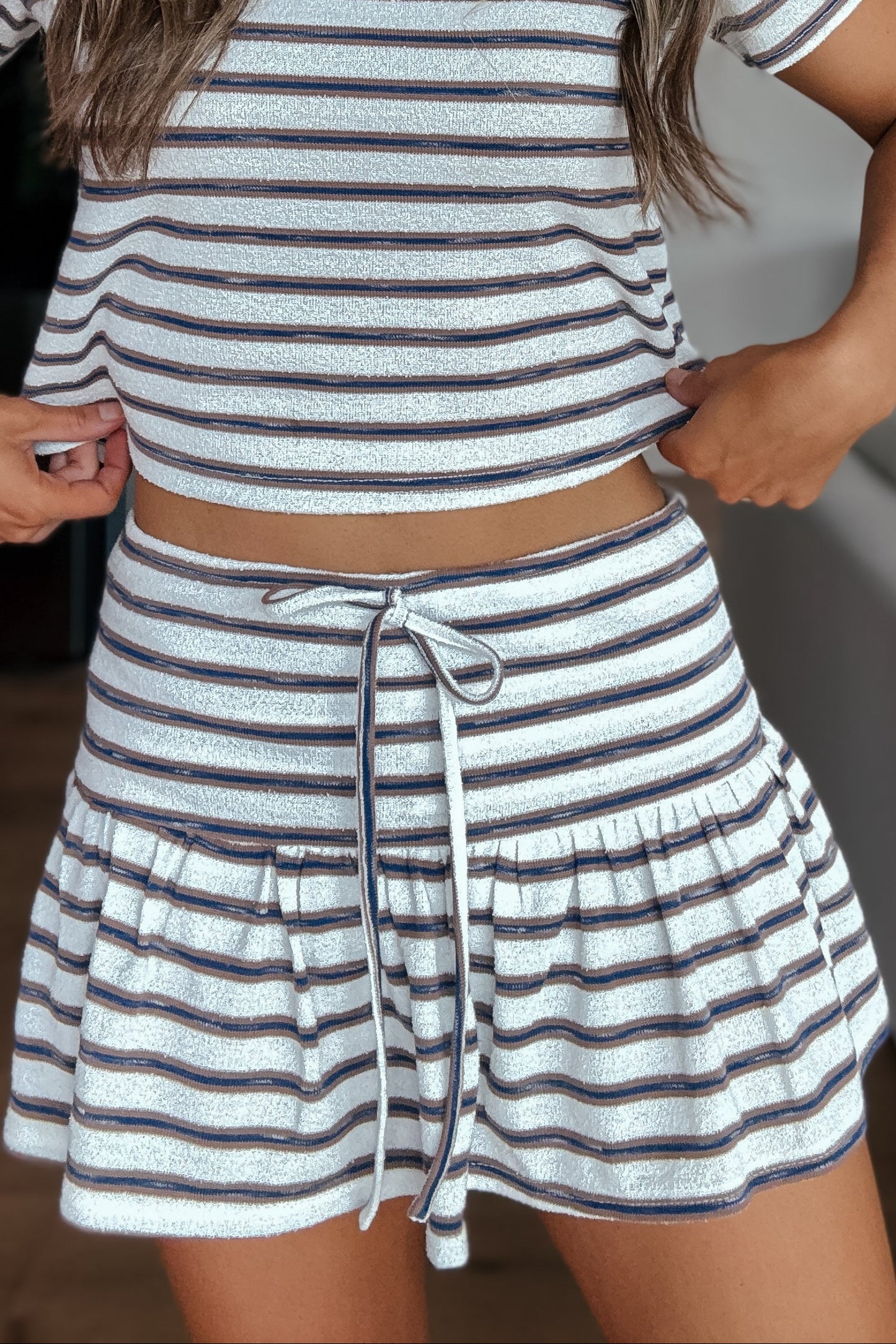 Rue Striped Mini Skort