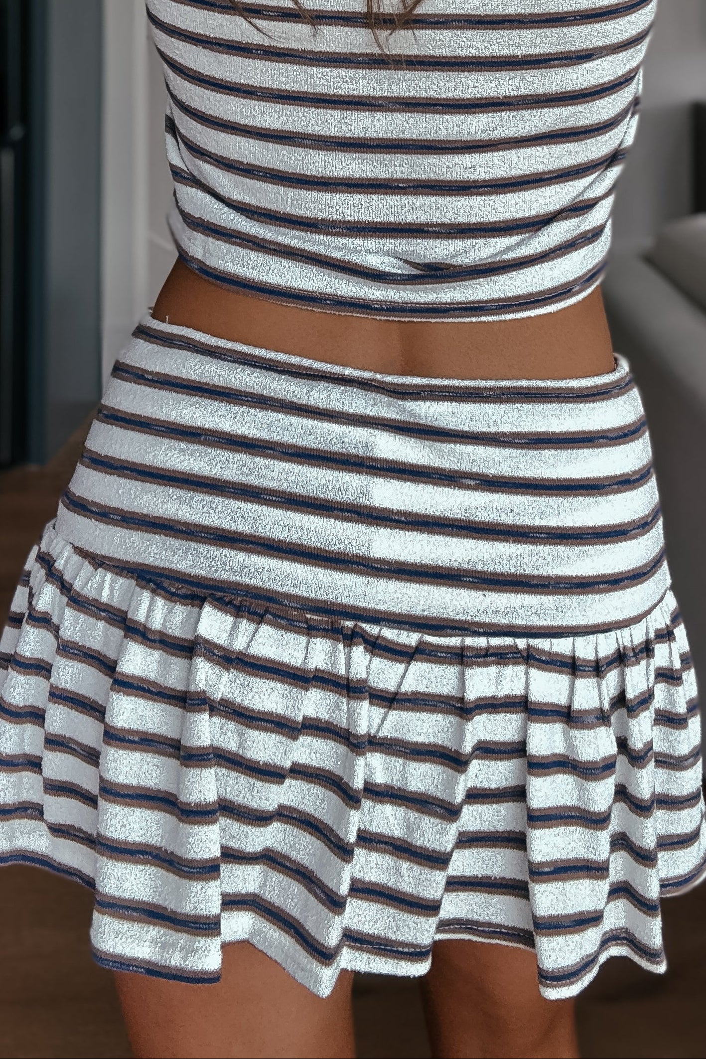 Rue Striped Mini Skort