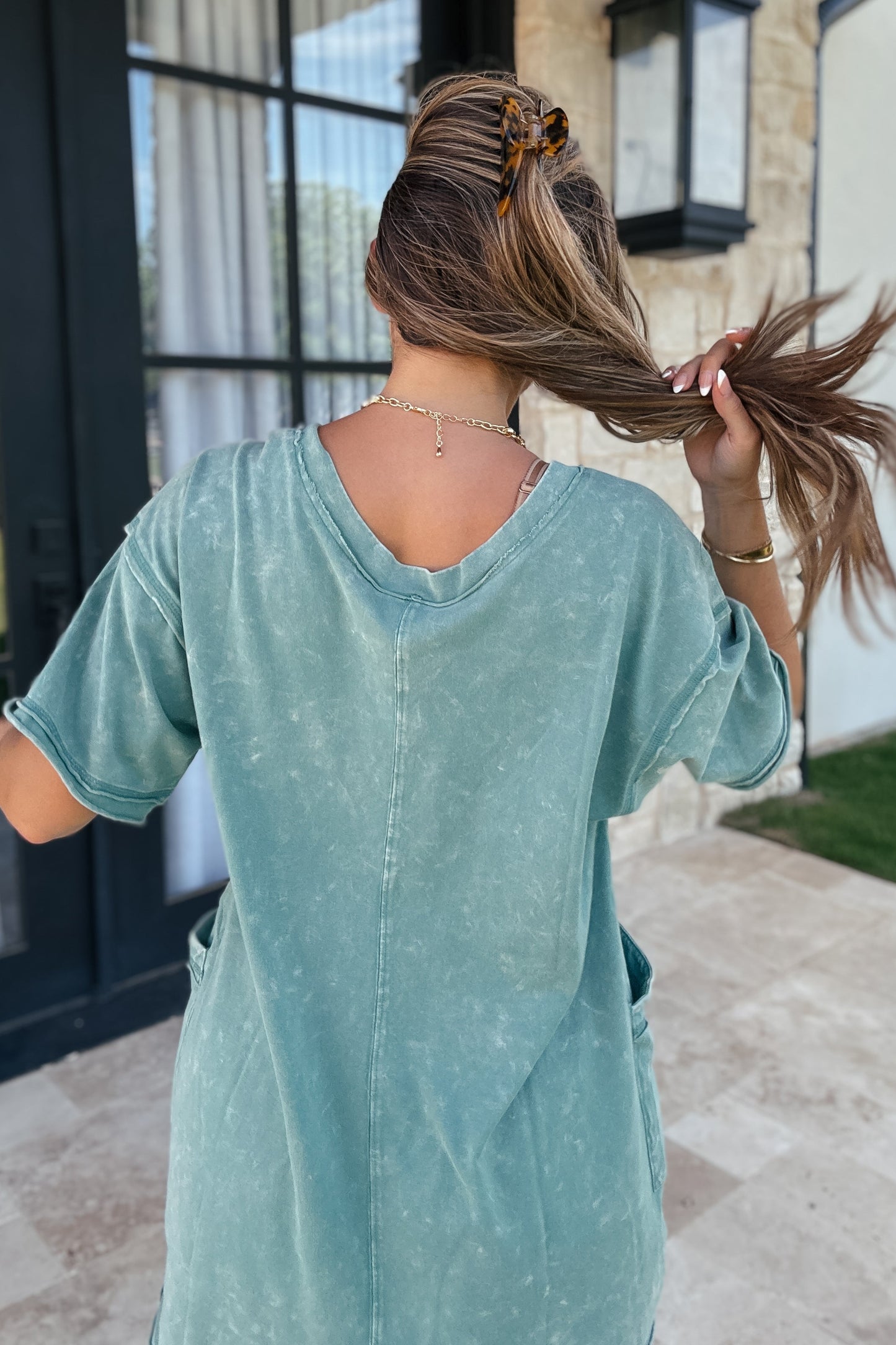 Miley Pocket Romper | Olive