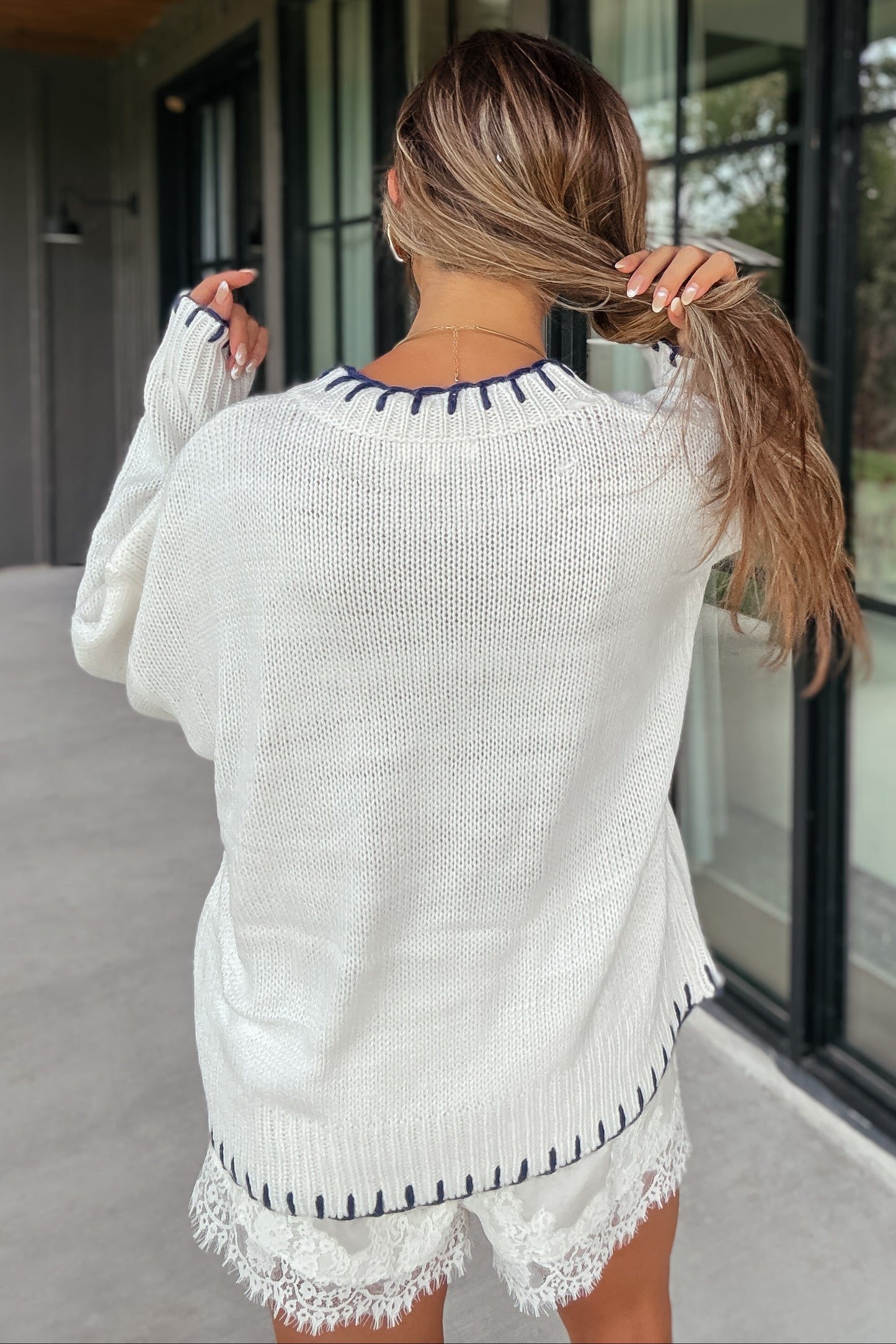 Taylor Oversized Sailboat Sweater