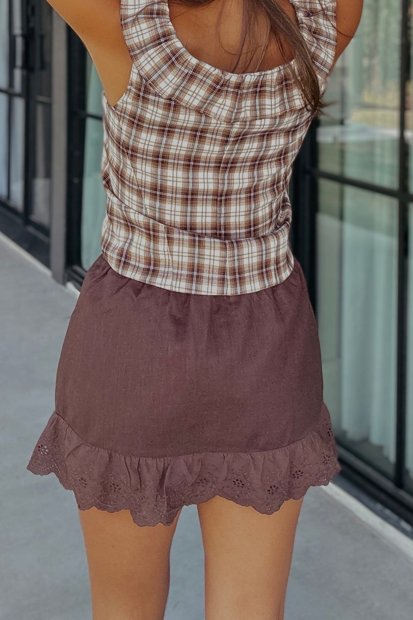 Blake Chocolate Brown Mini Skirt