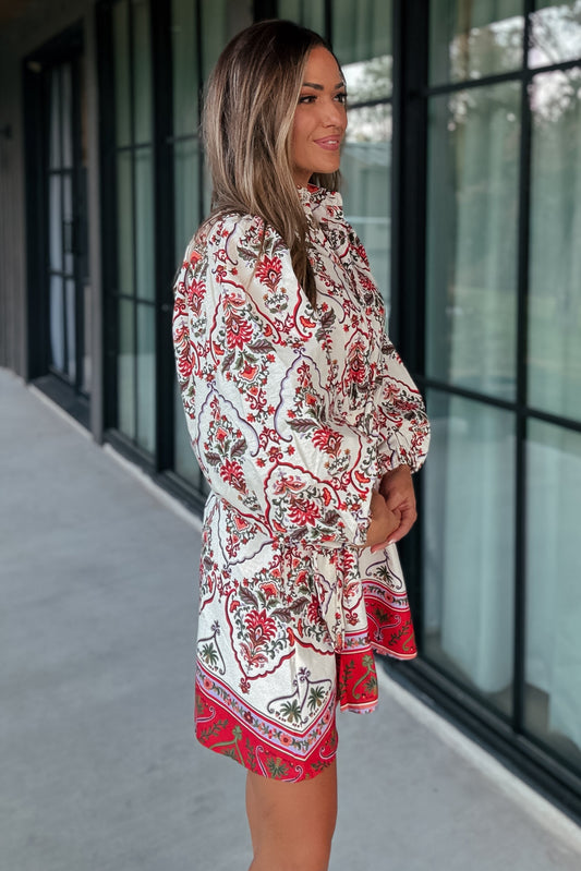 Sutton Printed Belted Dress