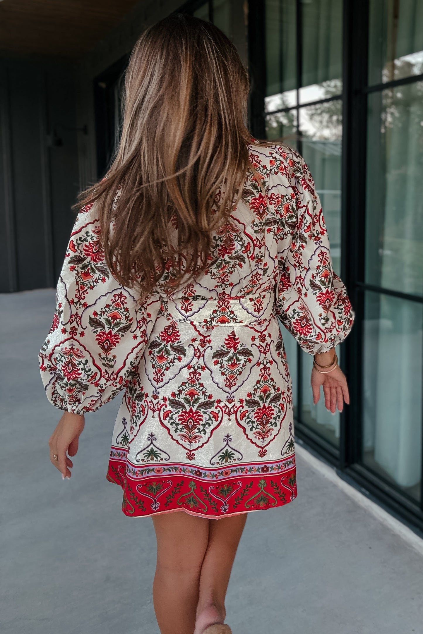 Sutton Printed Belted Dress