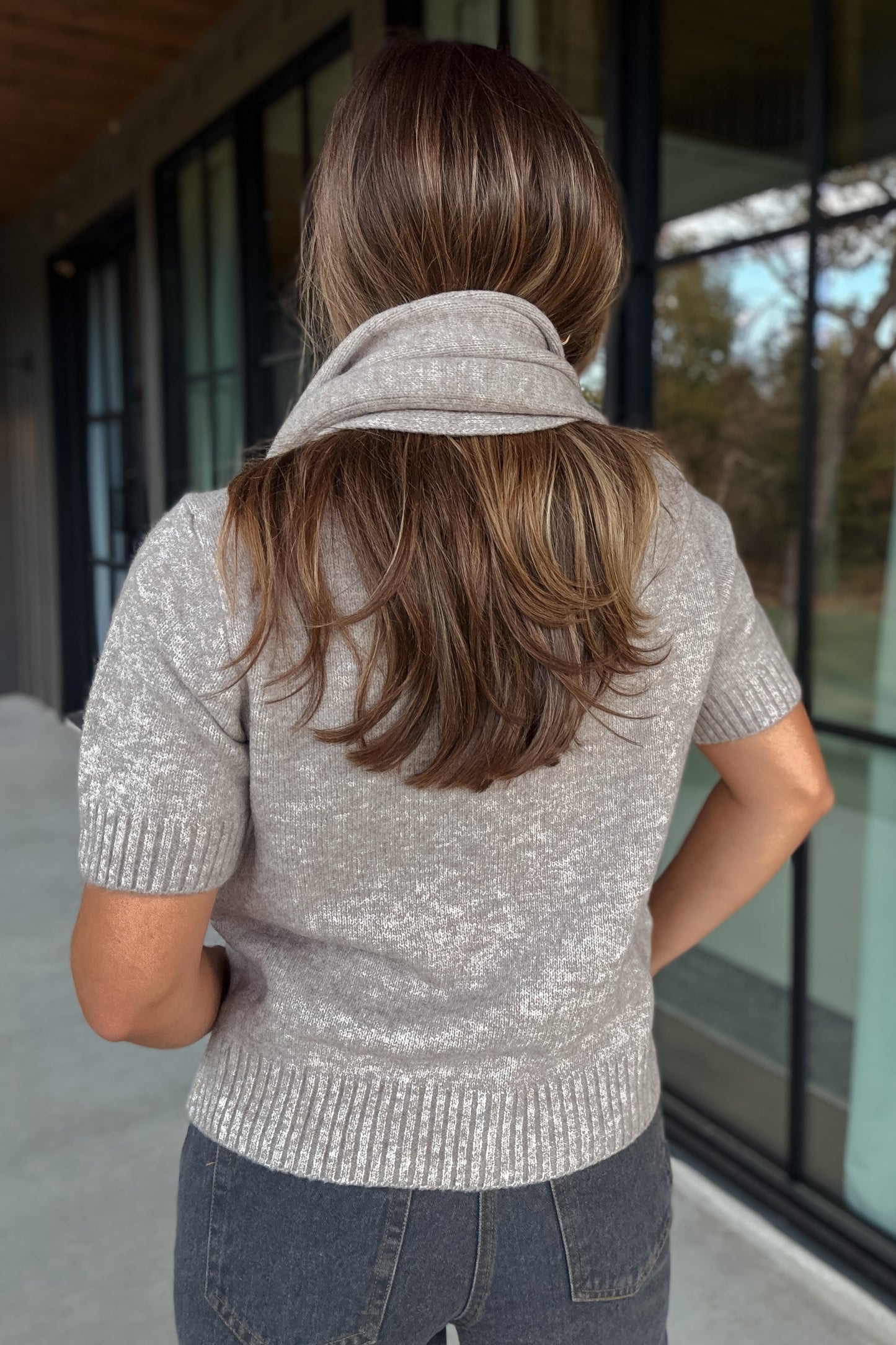 Lucy Sweater + Scarf Top