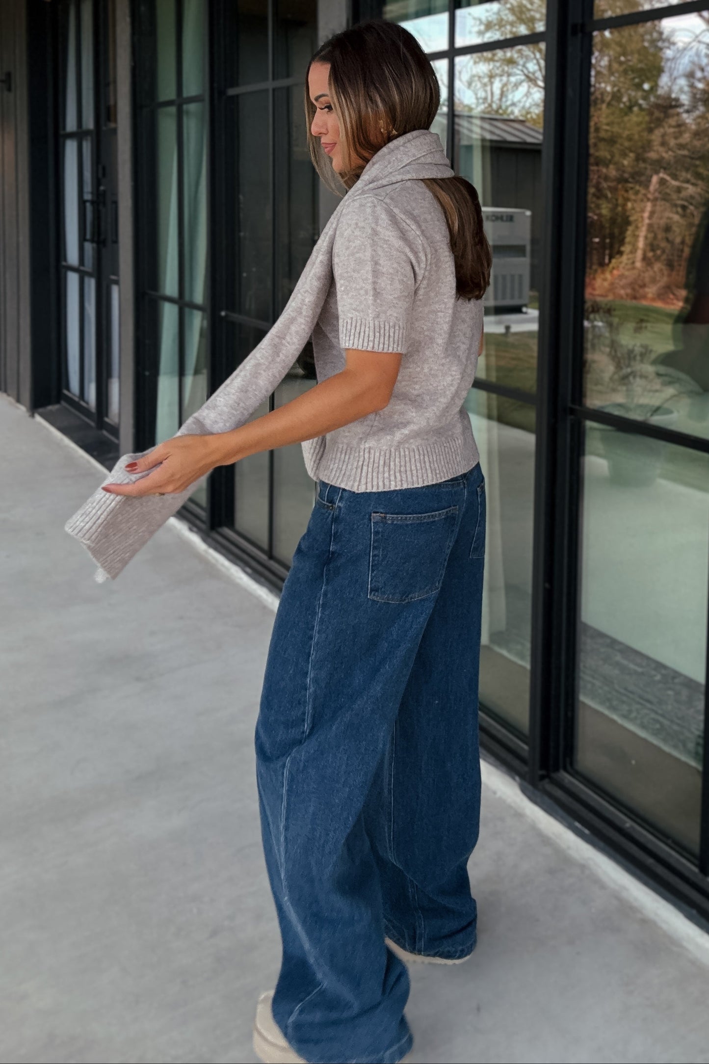 Connor Baggy Drawstring Denim Jeans