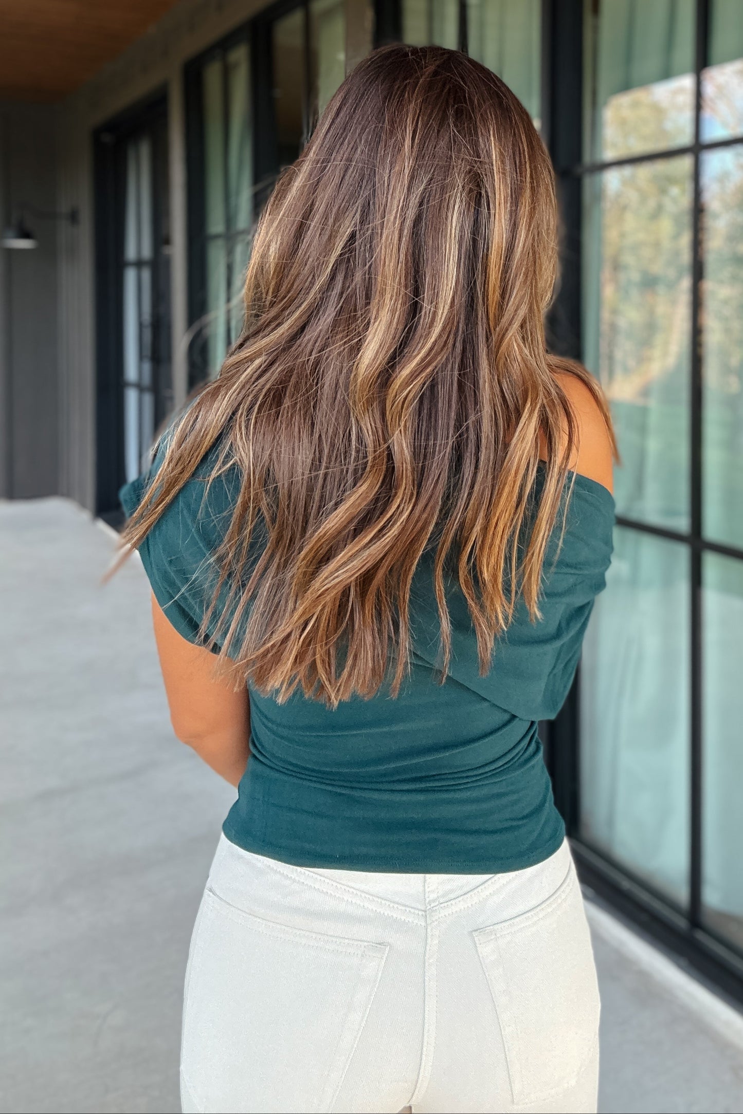 Lane Asymmetrical Top | Emerald