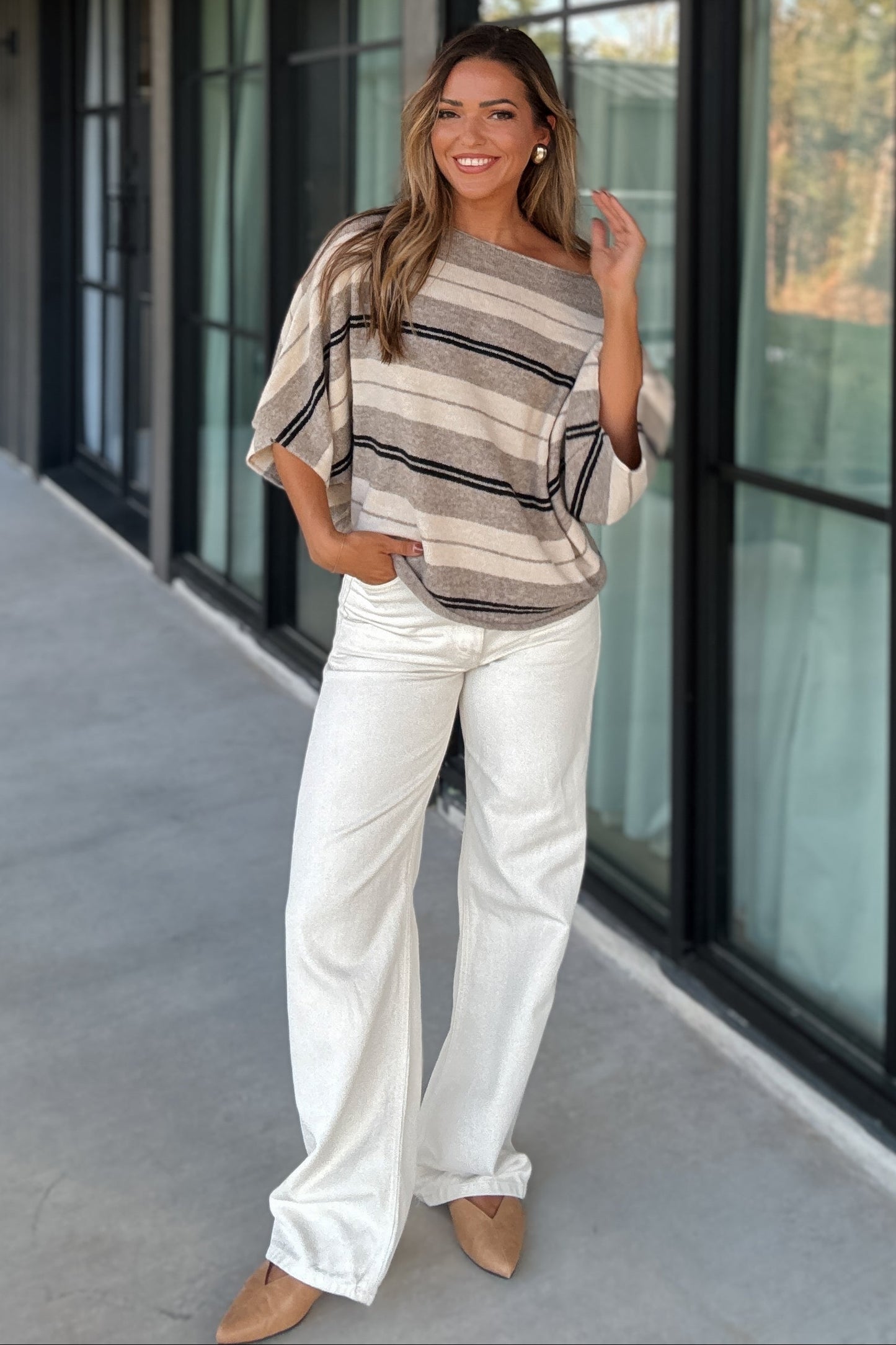 Noah Striped Boatneck Sweater