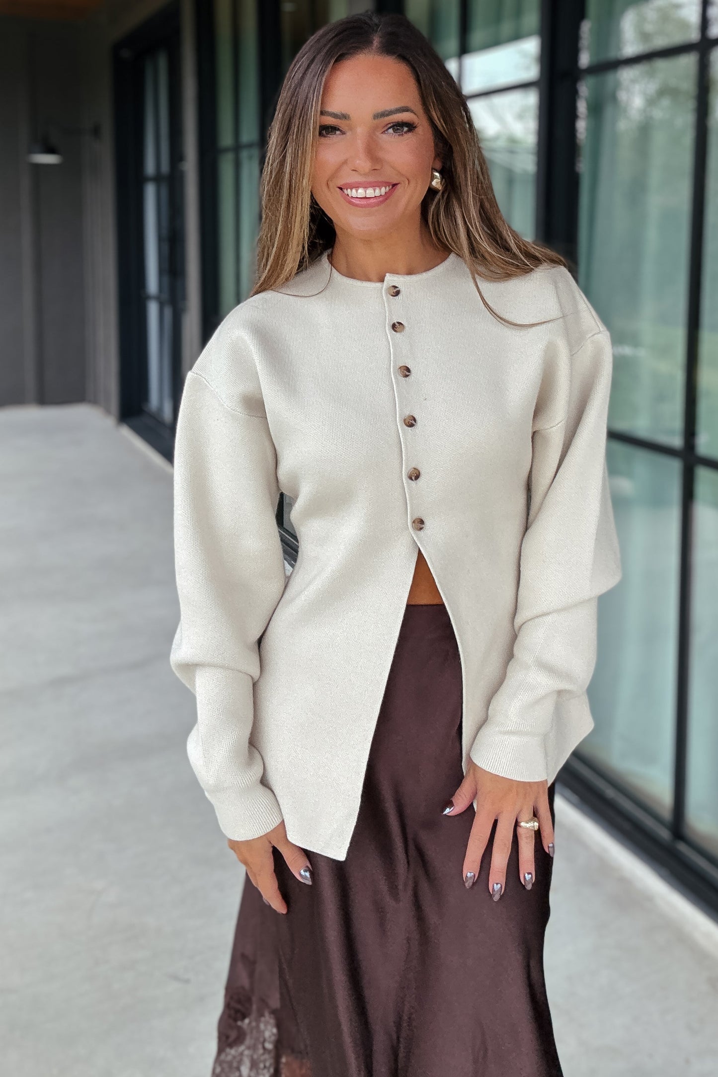 Carson Button Down Sweater