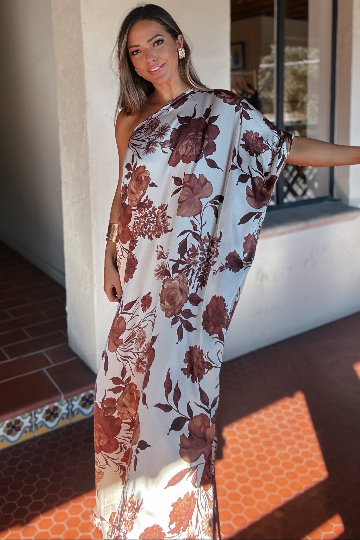 Georgia One-Shoulder Maxi Dress