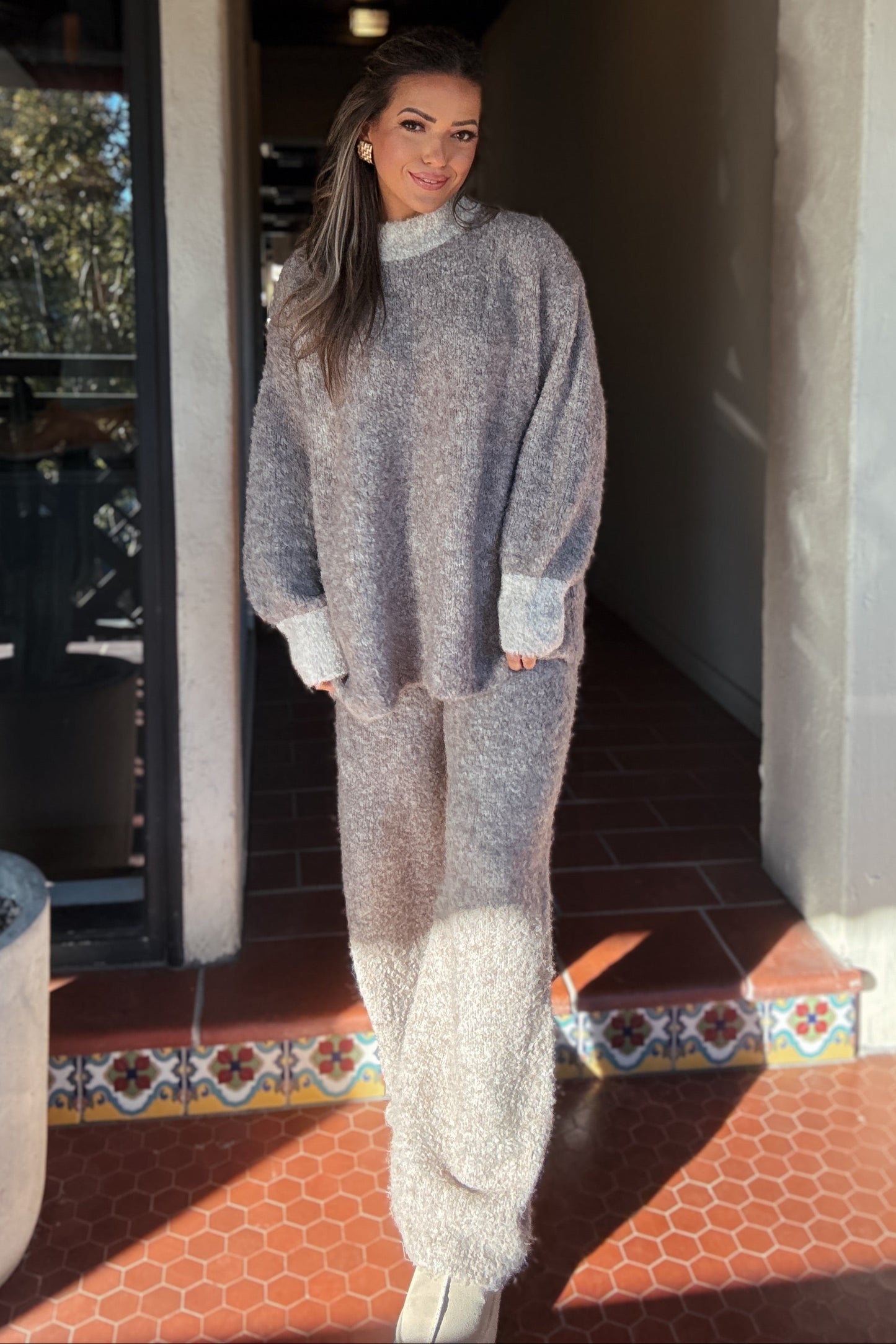 Harlow Oversized Sweater Pant Set