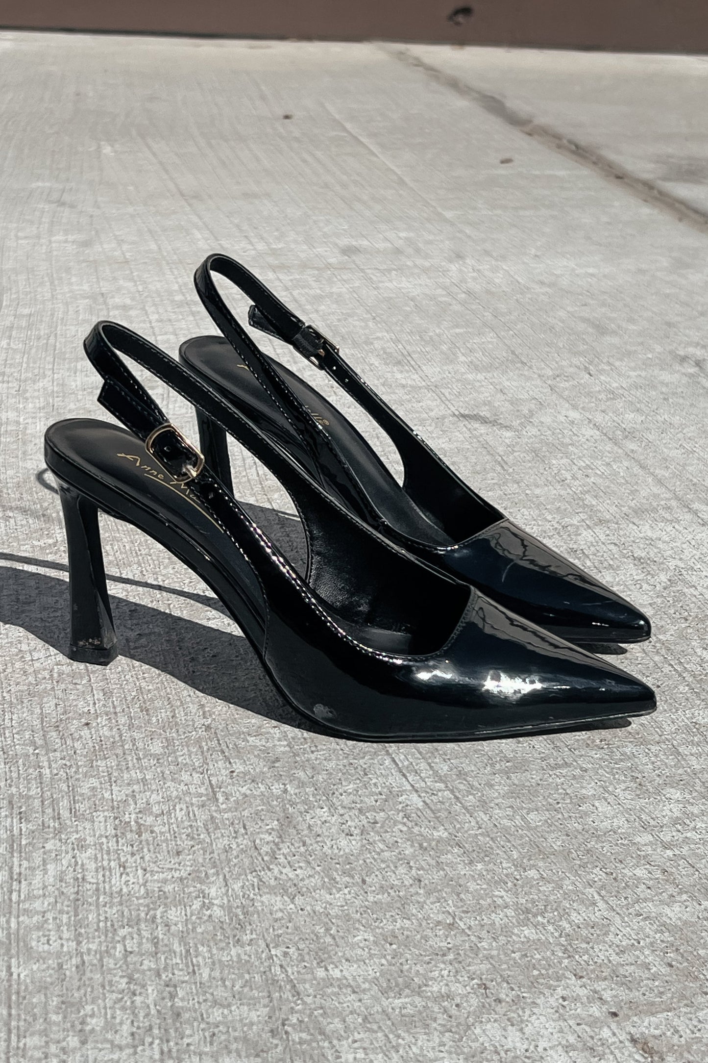 Dani Black Patent Slingback Heel