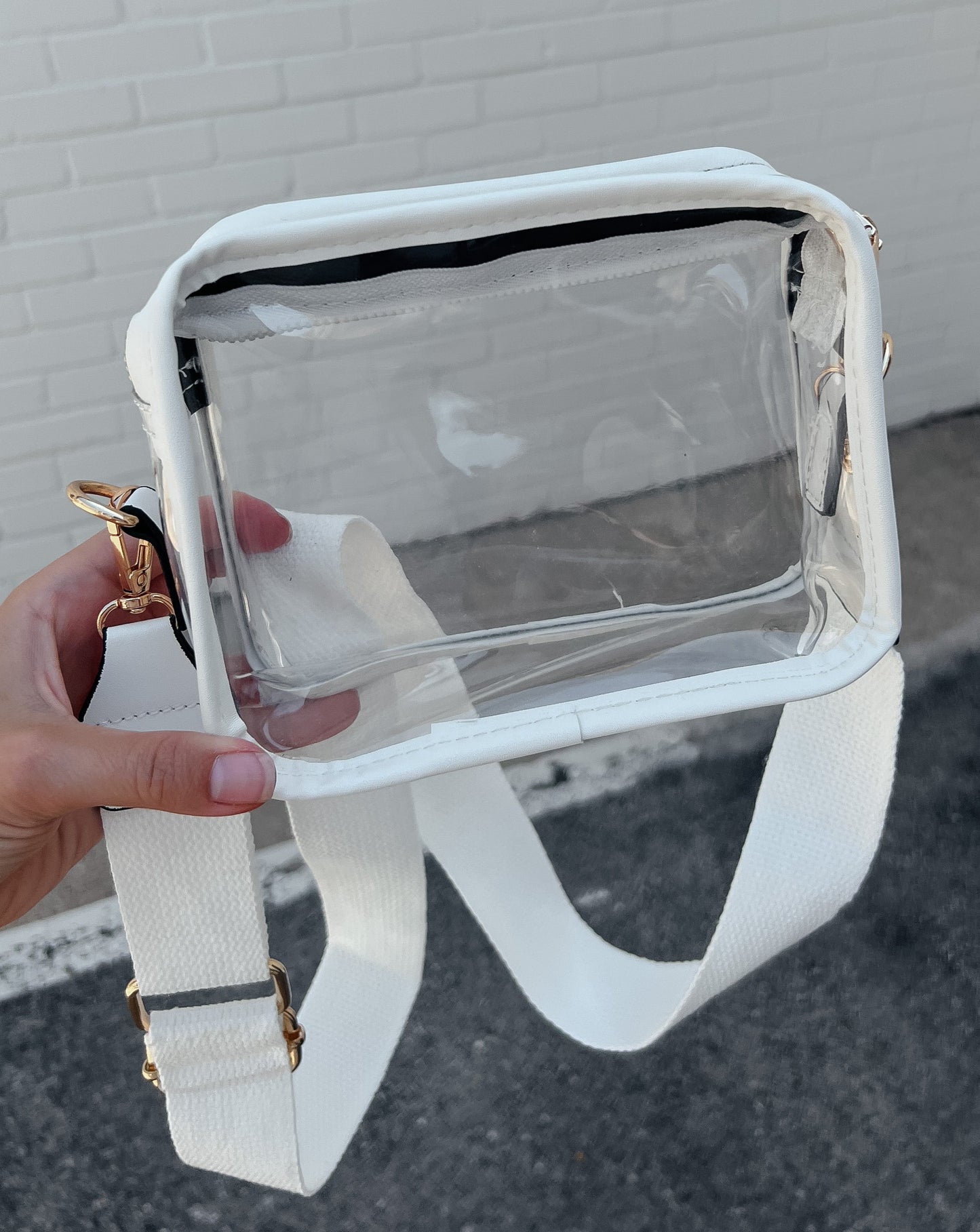 Clear/White Stadium Bag