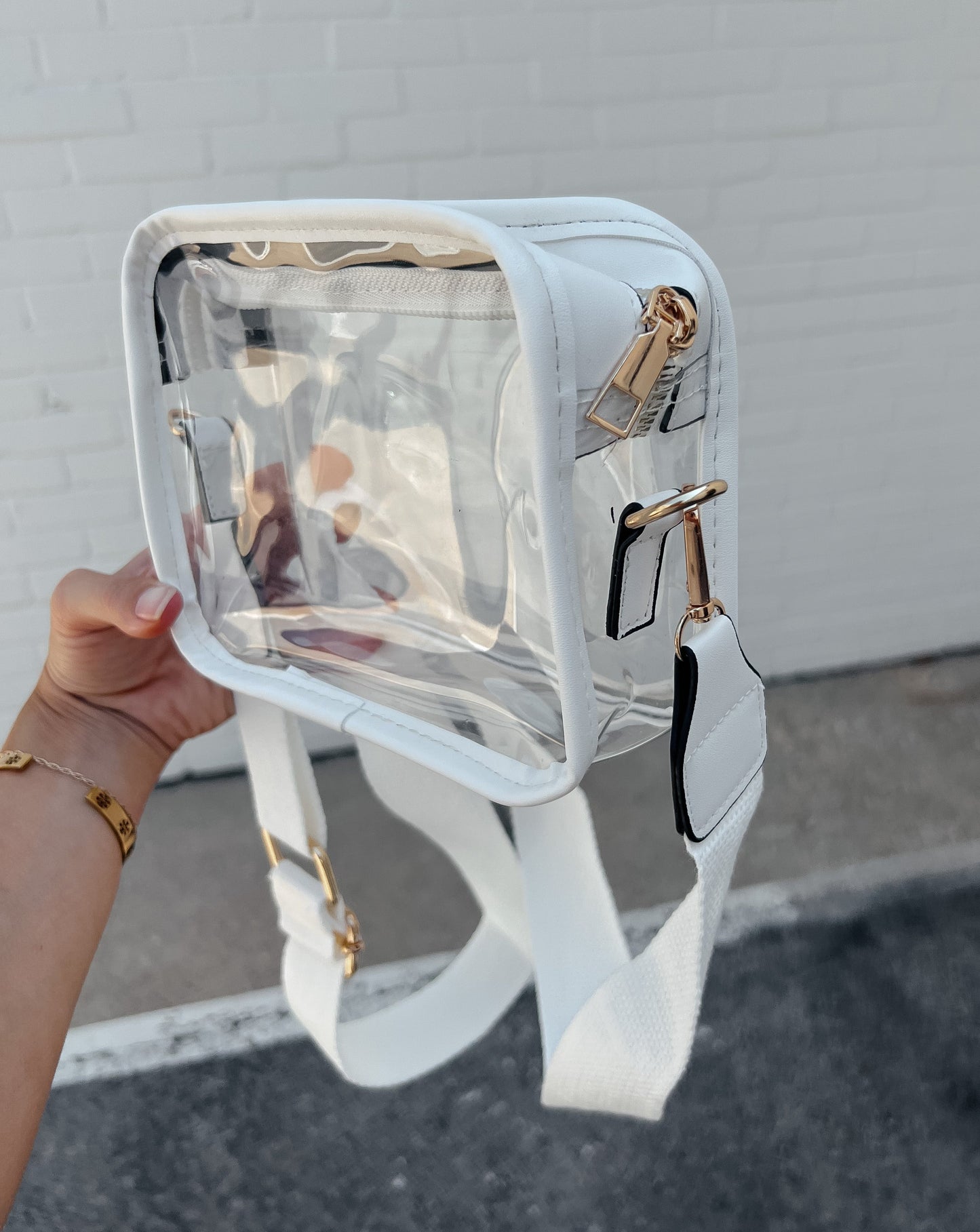 Clear/White Stadium Bag