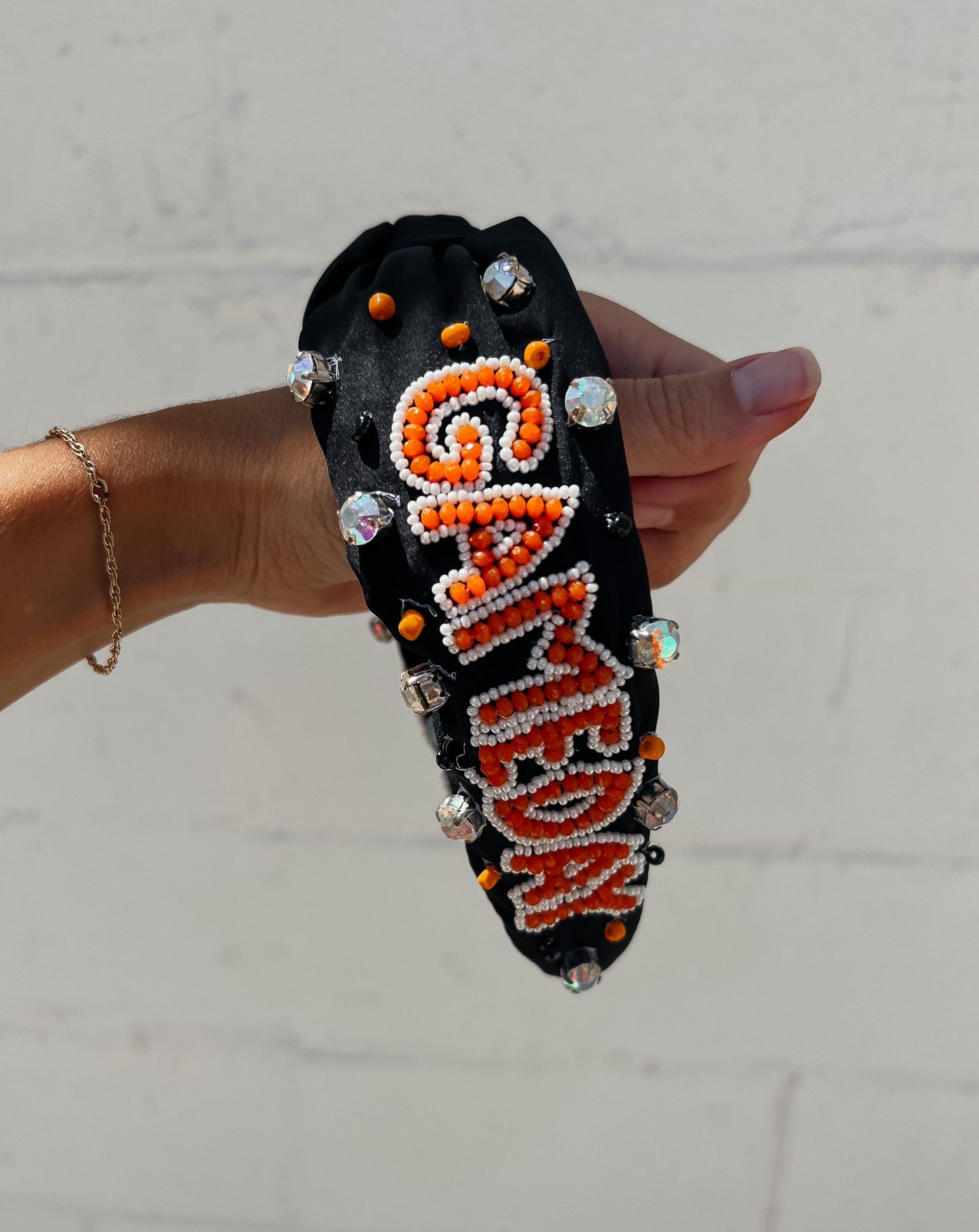 GAMEDAY Headband | Orange & Black