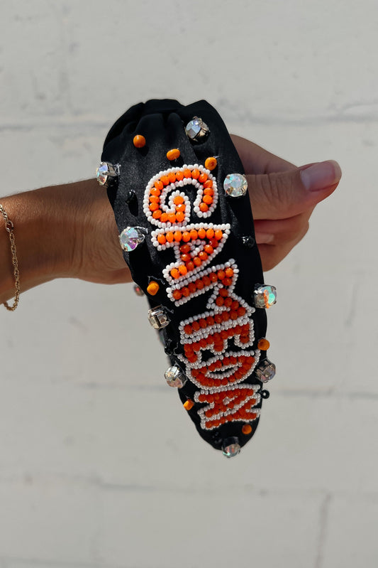 GAMEDAY Headband | Orange & Black