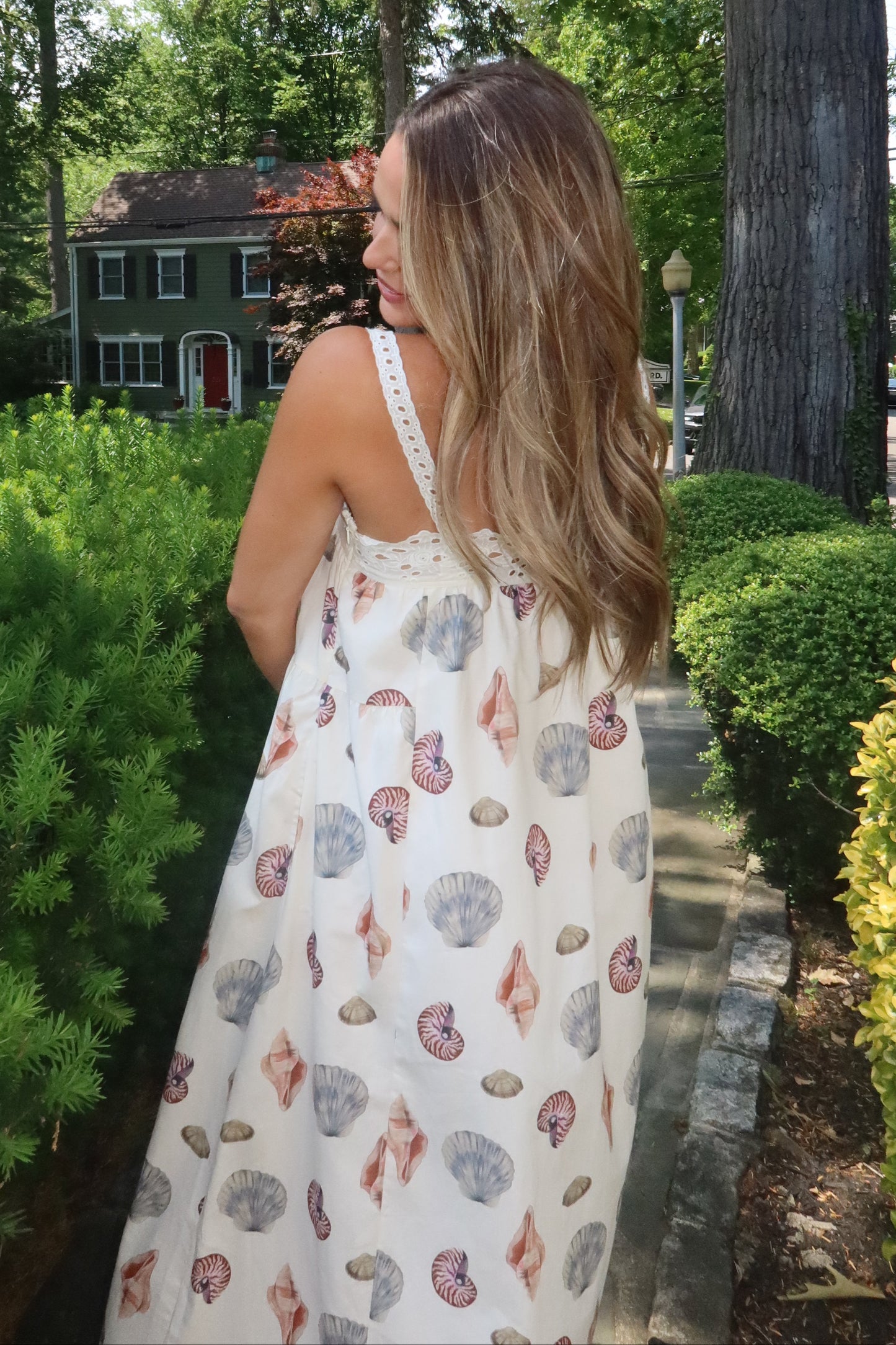 Kennedy Shell Print Maxi Dress