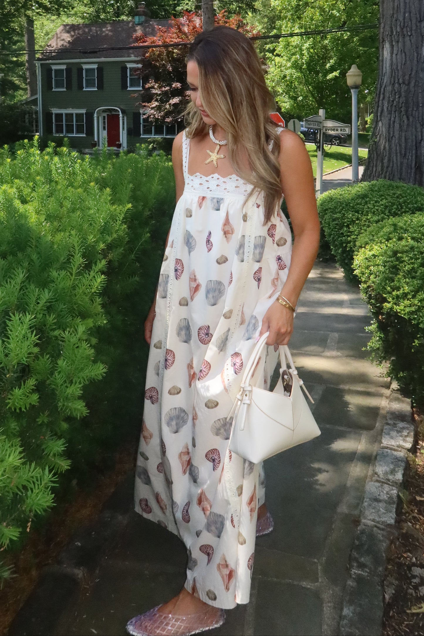 Kennedy Shell Print Maxi Dress