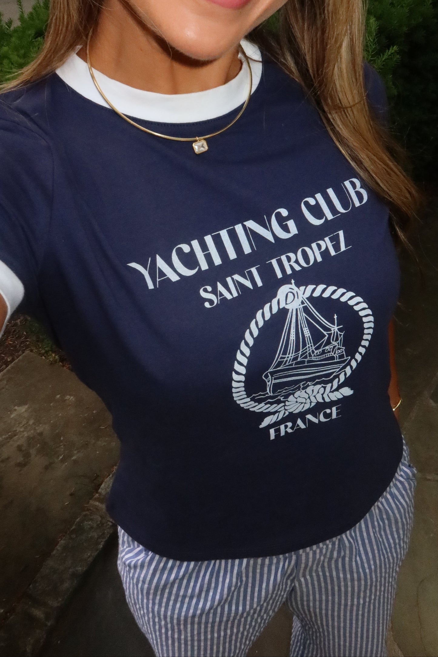 Quincy Yacht Navy Tee