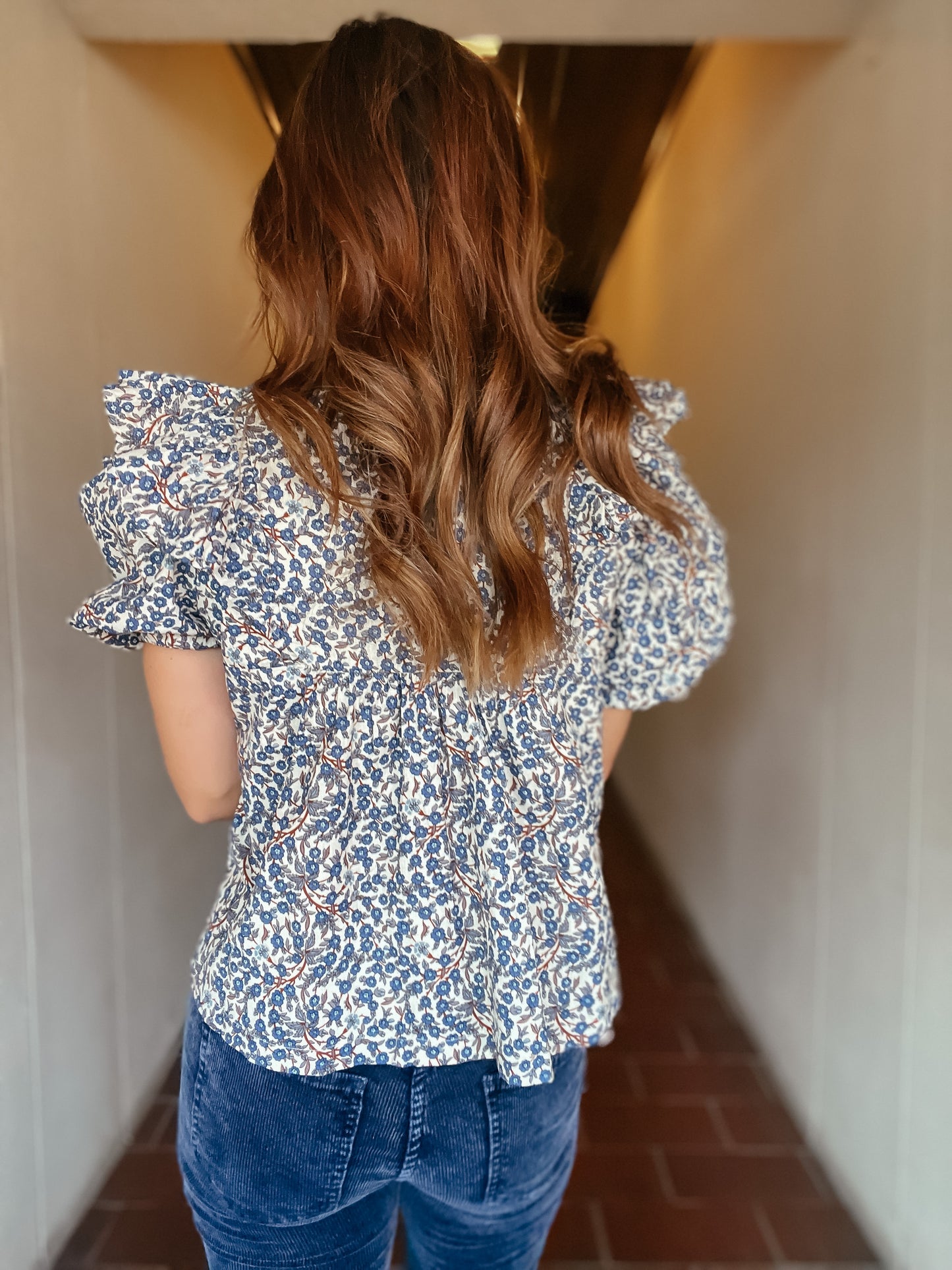 Mackenzie Floral Puff Sleeve Top