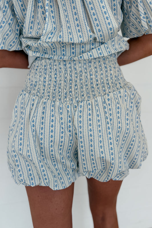 Audrey Smocked Bubble Shorts