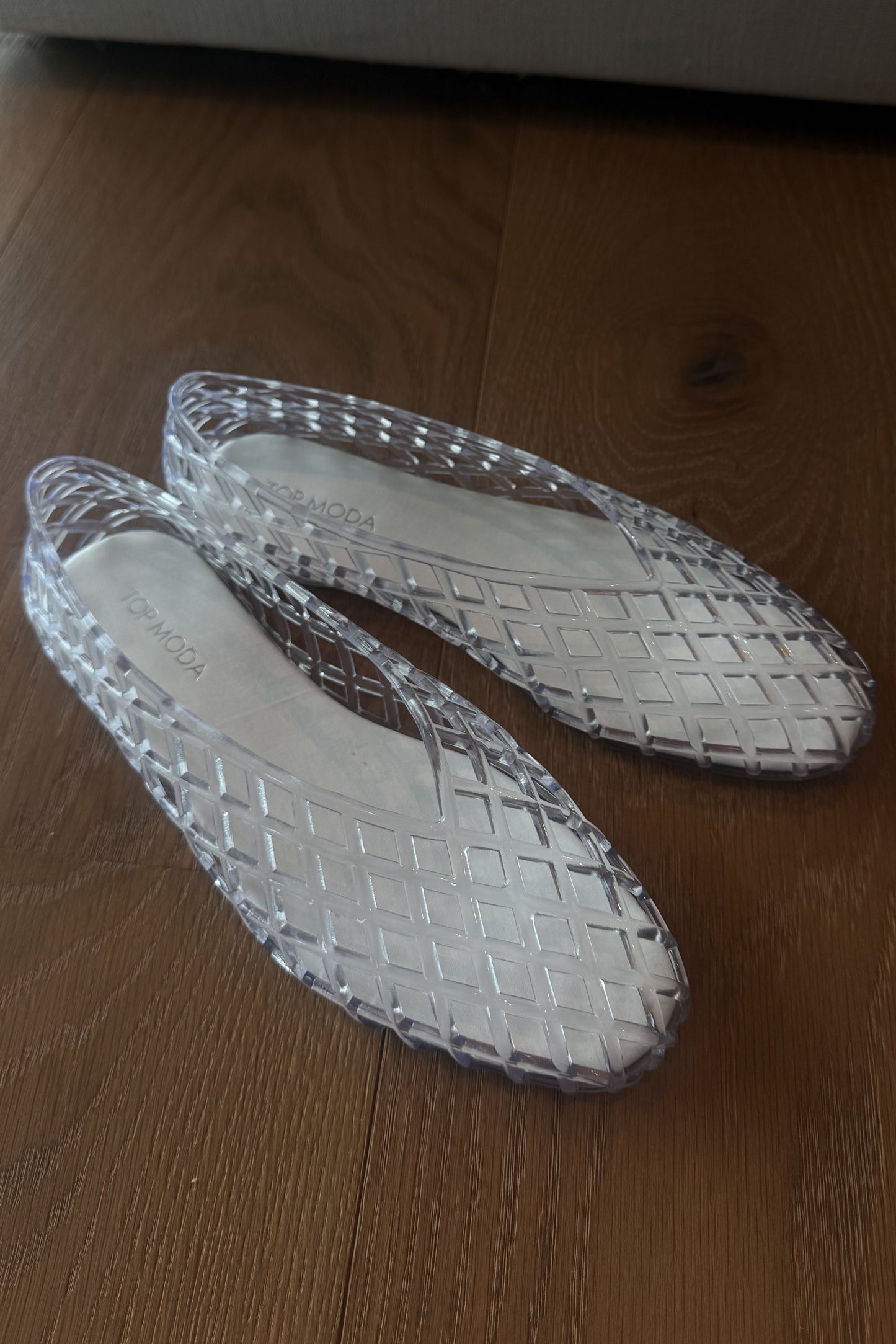 Emily Jelly Flats | Clear