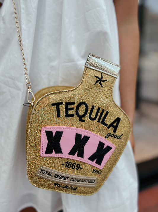 Te Amo Tequila Gold Purse