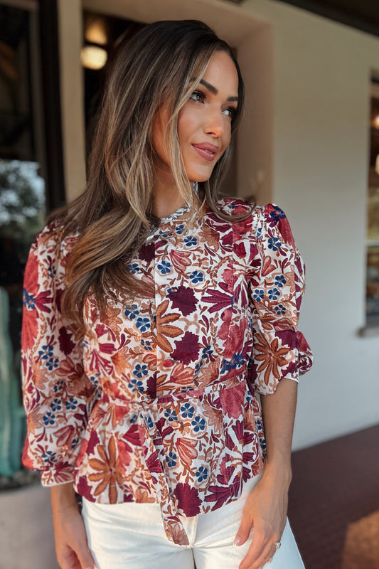 Kaia Fall Printed Top