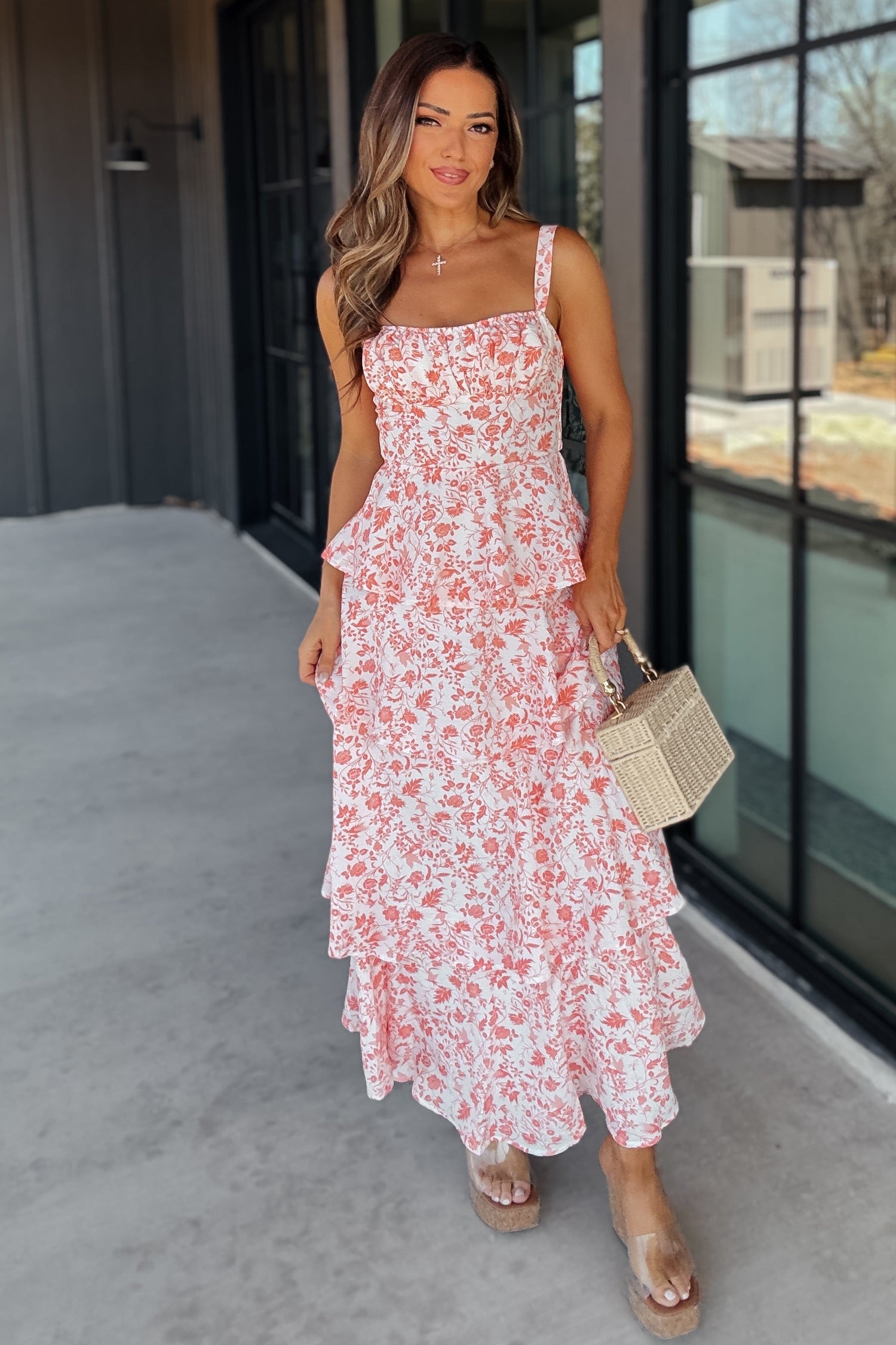lana floral strapless maxi dress Lana Floral Strapless Maxi Dress S