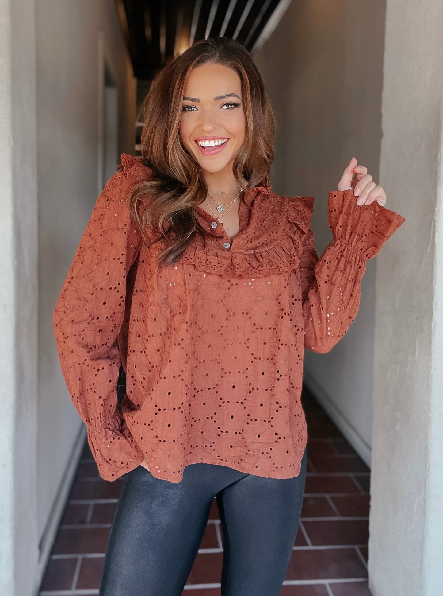 Bells and Ruffles Fall Blouse