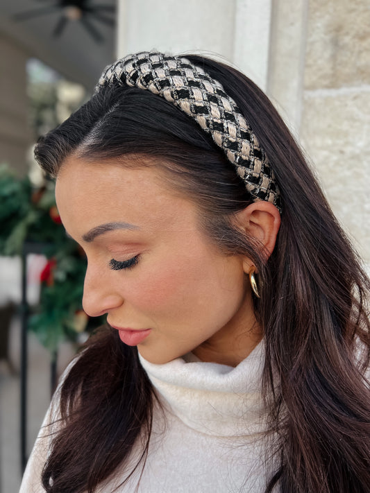 Holiday Houndstooth Headband
