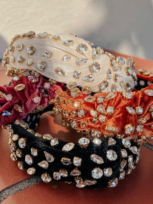 No Rules with Jewels Velvet Headbands